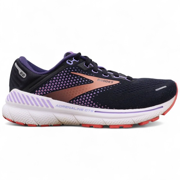 Brooks Adrenaline GTS 22 Womens 7.5B US Purple Blue Running Shoes 1203531B080 - Picture 1 of 9